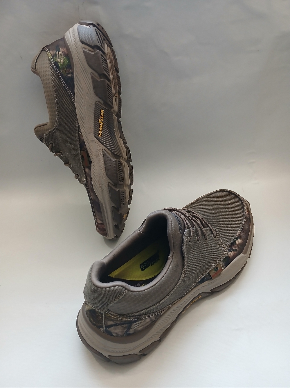 Skechers Men's Olive Brown Lace-Up Casual Sneaker - Picture 4 of 16